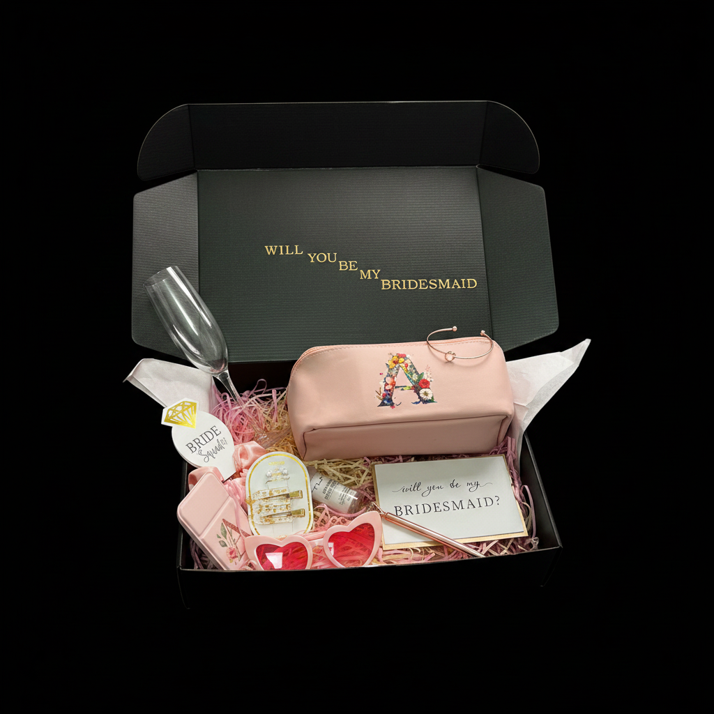 Bridesmaid Box Angled - Black BG